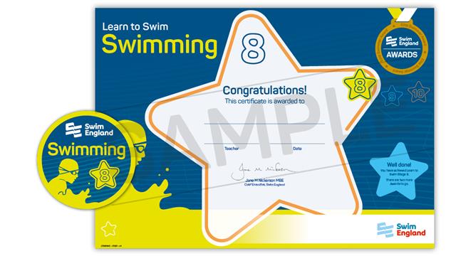 Learn To Swim - Stage 8 Swimming Award